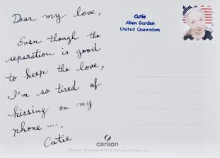 Cutie's Love Postcard at the Time of Corona (Kiss)